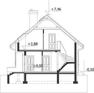 Фасад дома BKK-5786-54 Фасад дома BKK-5786-54